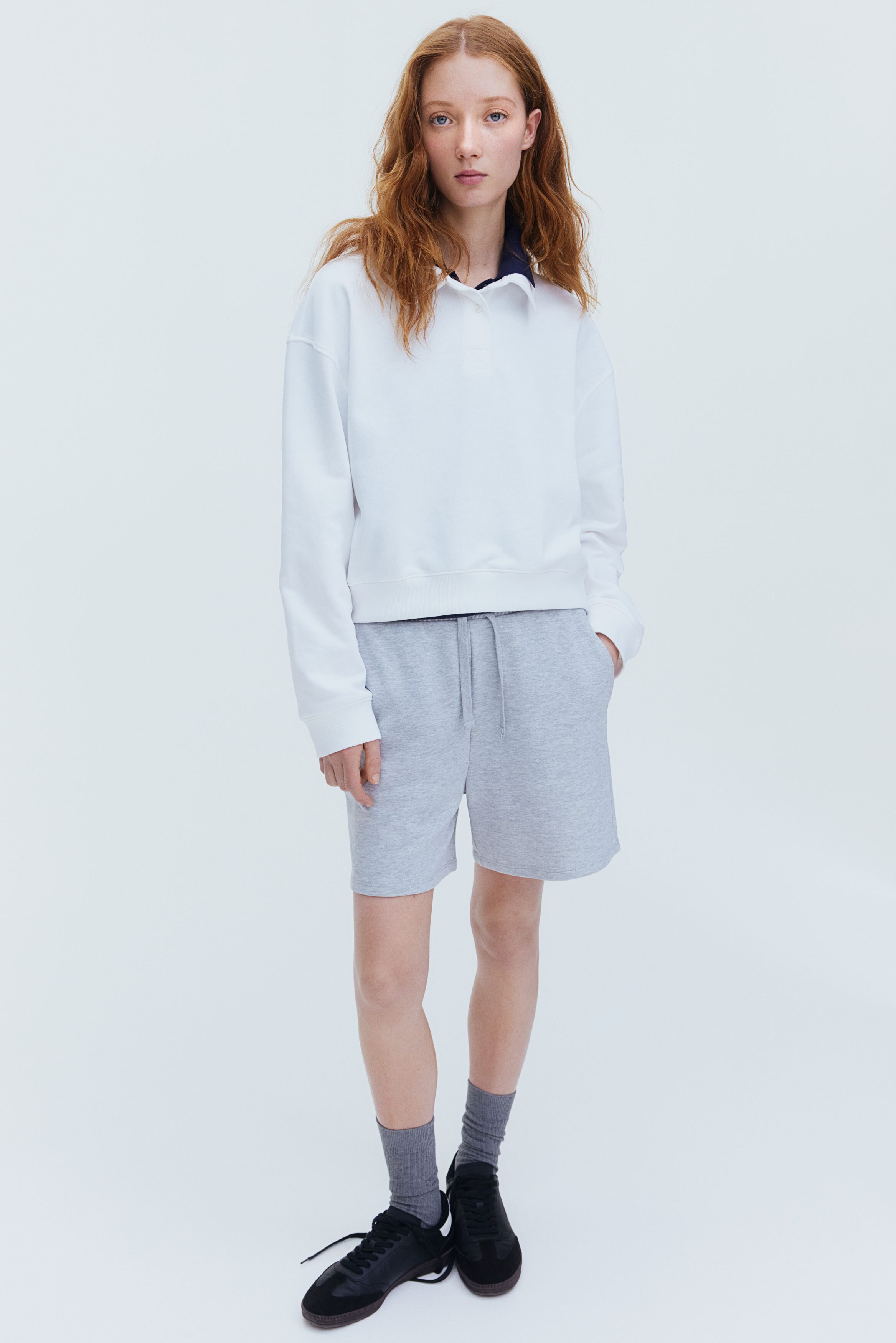 Kemeja Polo Lengan Panjang